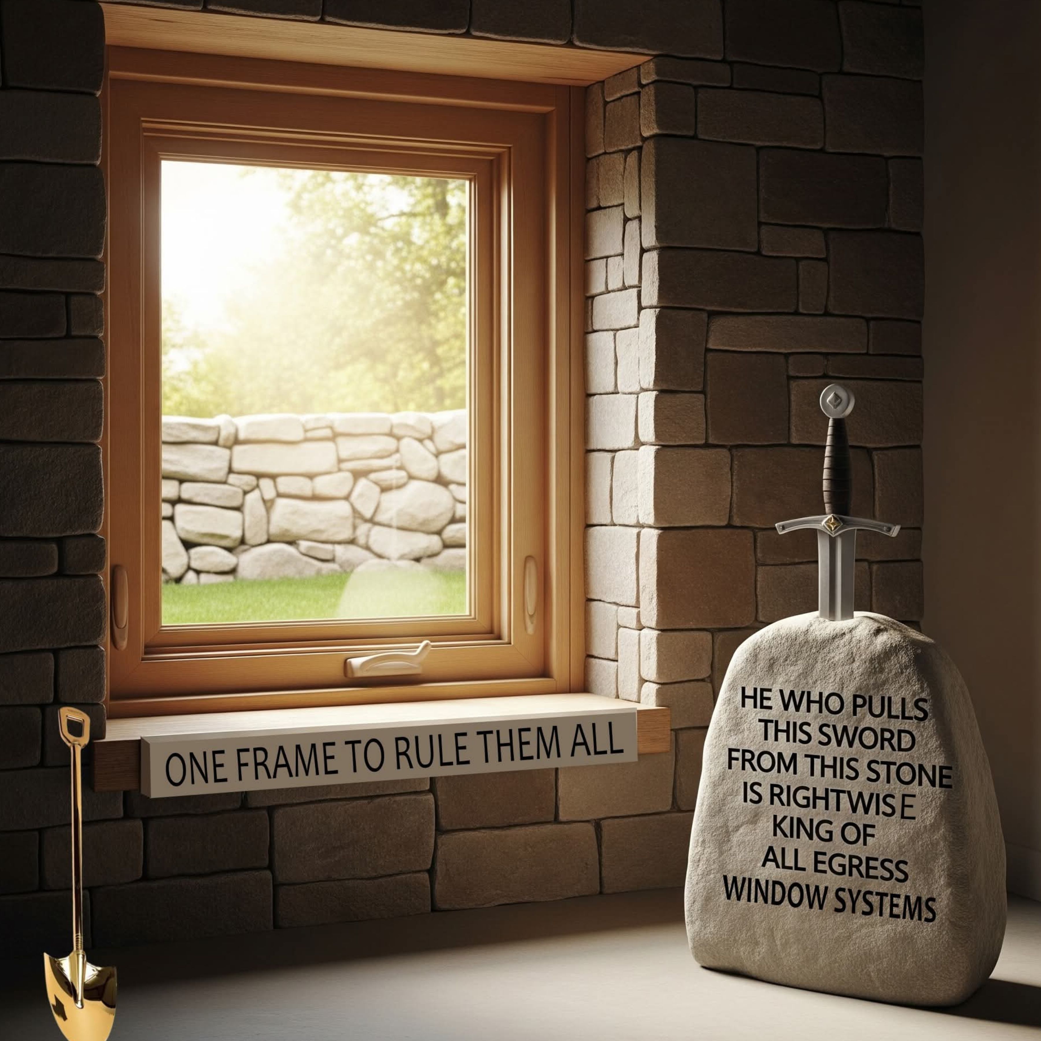 Completed egress window installation 1