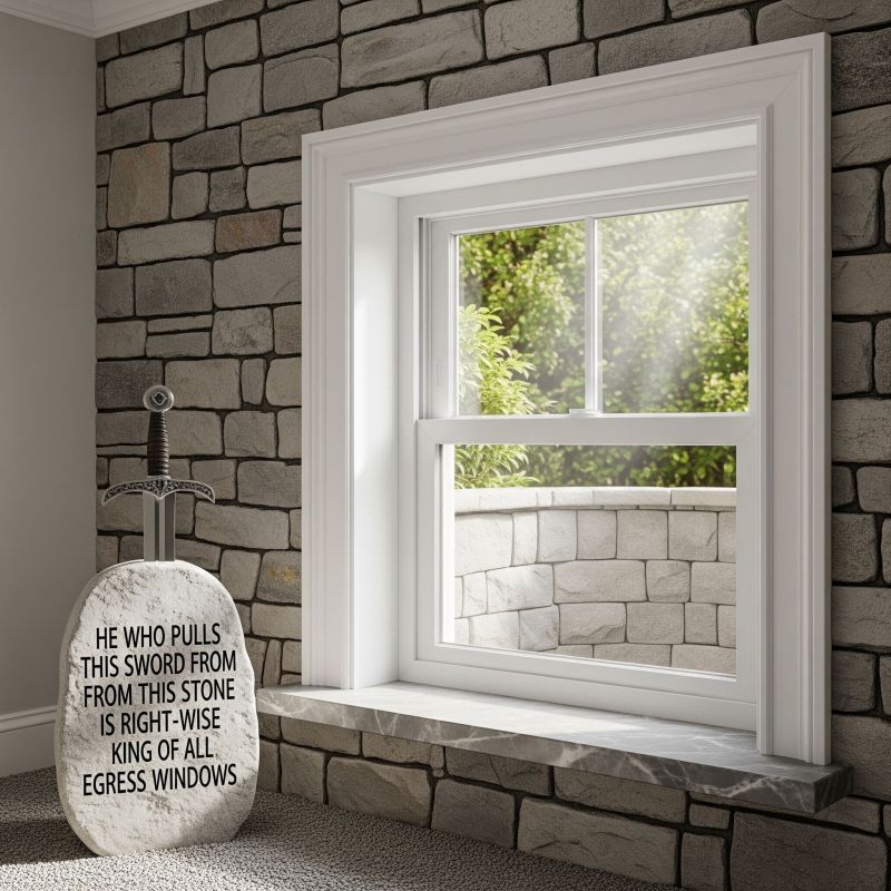 Completed egress window installation 2