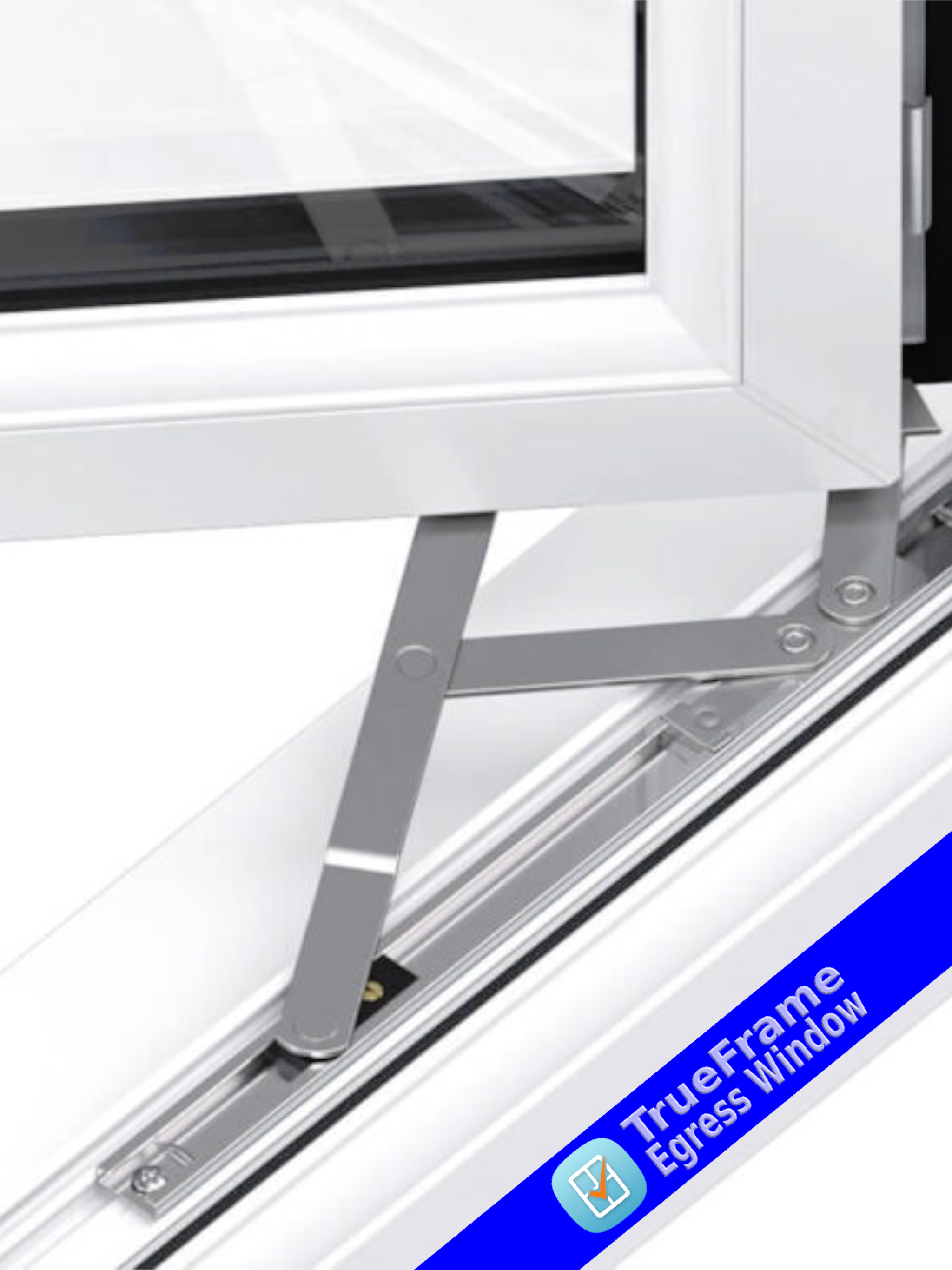 Trueframe egress hinge design system