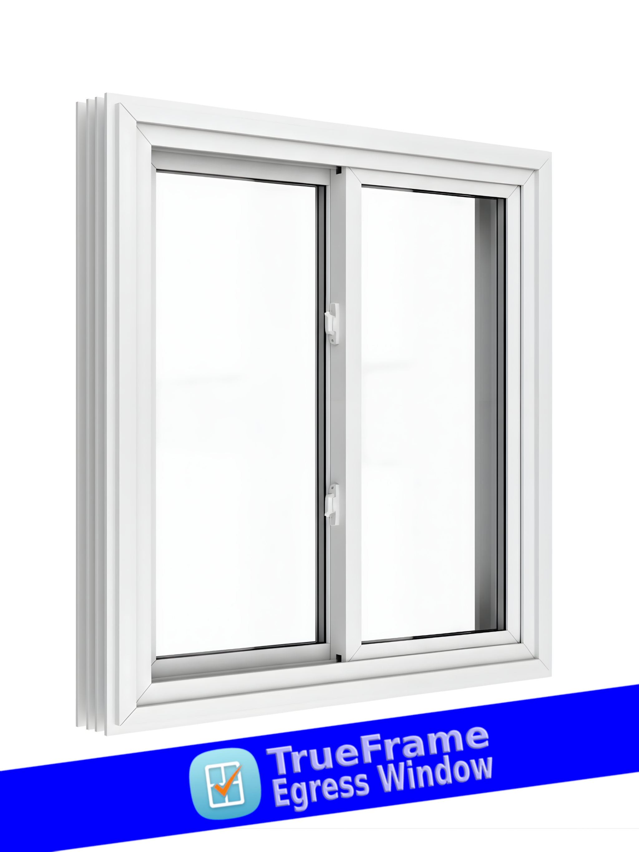 Trueframe horizontal-slider inswing casement egress window